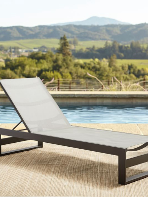 Portside Aluminum Outdoor Chaise Lounger