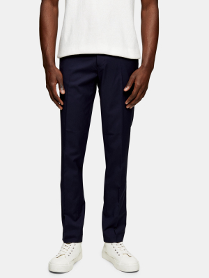 Navy Slim Smart Pants