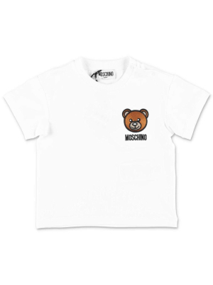 Moschino Kids Teddy Bear Embroidered T-shirt
