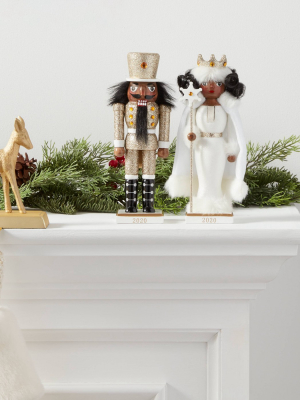 8" Set Of 2 Glitter Nutcracker Gold - Wondershop™