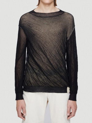 Maison Margiela Semi Sheer Knit Sweater