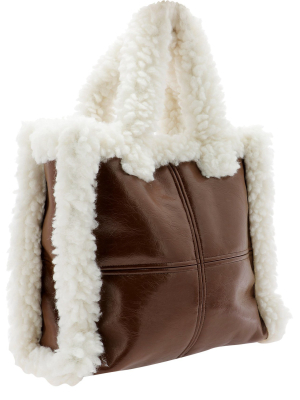 Stand Studio Lolita Shearling Tote Bag