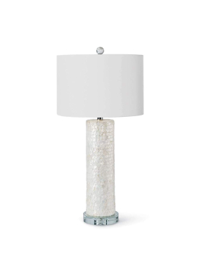 Scalloped Capiz Table Lamp