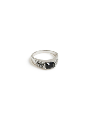 Silver Stone Ring*