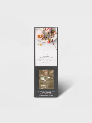 2.02 Fl Oz Peony And Cherry Blossom Oil Reed Diffuser - Threshold™