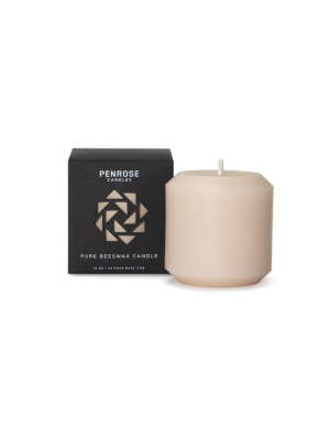 Penrose: Beeswax Pillar Candle In Nude