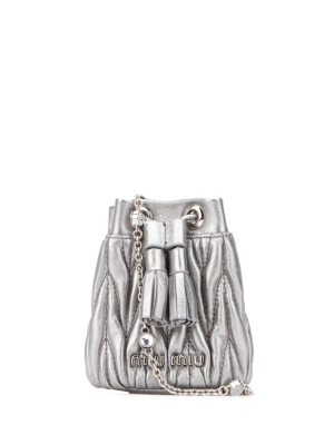 Miu Miu Matelassé Mini Bucket Bag