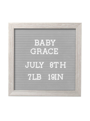 Pearhead 10" X 10" Letterboard Set - Light Gray