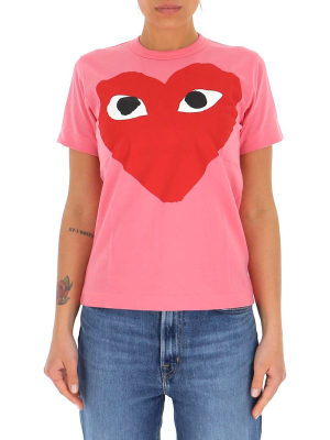 Comme Des Garçons Play Heart Print T-shirt