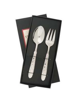 Vietri Martellato Boxed Stainless Steel Serving Set