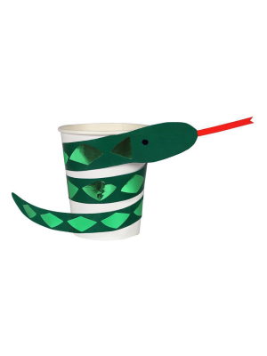 Go Wild Snake Party Cups (x 8)
