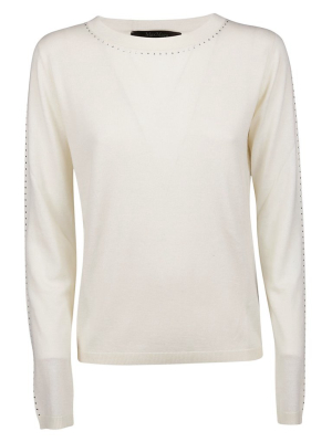 Max Mara Embellished Neckline Jumper