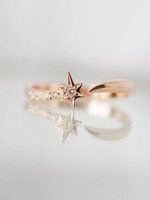 Sofia Zakia Falling Star Ring