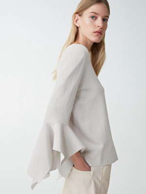 Draped Sleeve Top