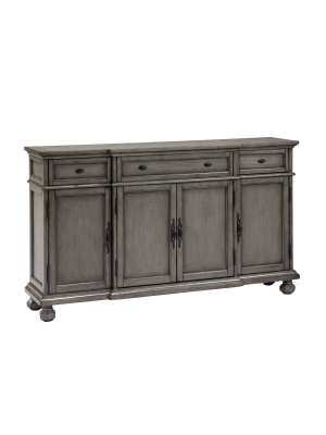 Kino 3 Drawer And 4 Door Sideboard Gray - Treasure Trove Accents