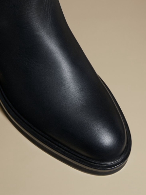 The Derby Boot In Black Leather