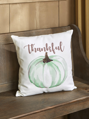 Lakeside Hello Autumn Decorative Home Throw Pillow - Pumpkin