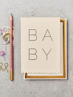Luxe Baby Card Pink