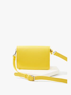 Pebbled Faux Leather Crossbody Bag