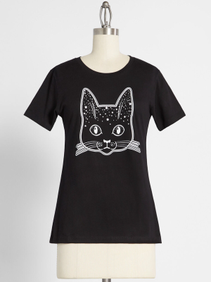 Cosmical Cat Graphic Tee