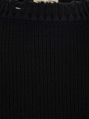 Saint Laurent Destroyed Knit Sweater