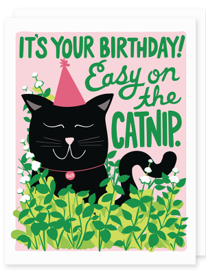 Catnip Birthday Card