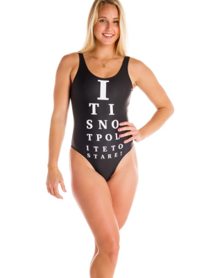 The Idc If You Stare | It Is Not Polite To Stare One Piece