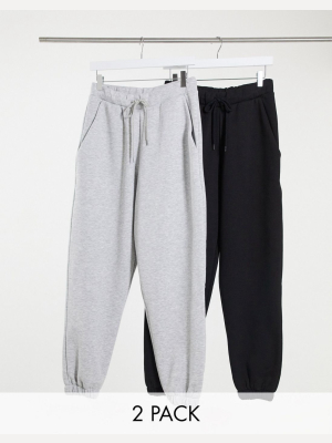 Asos Design Hourglass Oversized Sweatpants 2 Pack Save