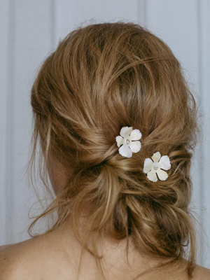 Jennifer Behr Buttercup Bobby Pins In Champagne