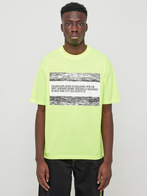 Est.1978 Logo Ss T-shirt In Yellow