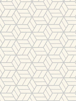 Melina Geo Wallpaper In Grey, Ivory, And Metallic By Bd Wall