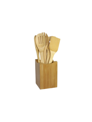 Oceanstar 7 Piece Bamboo Cooking Utensil Set