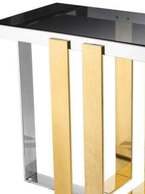 Eichholtz Belgo Console Table - Gold & Silver