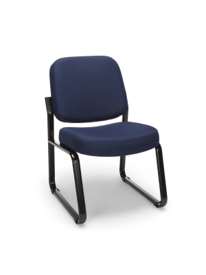 Fabric Armless Guest And Reception Chair - Ofm