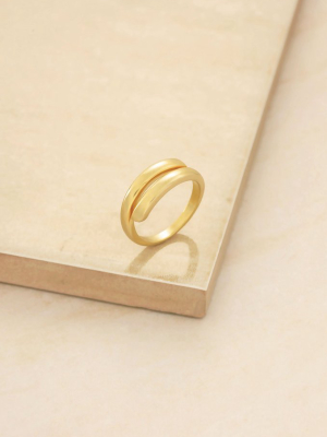 Wrap Around 18k Gold Plated Ring