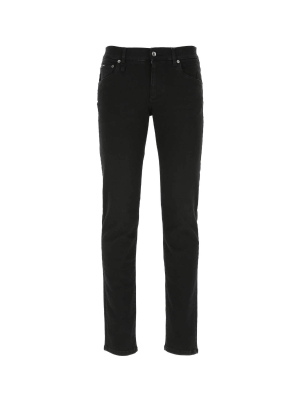 Dolce & Gabbana Logo Patch Slim Fit Jeans