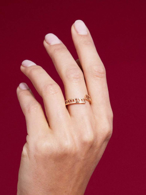 Simple Lace Gold Ring