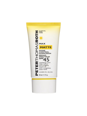 Max Matte Shine Control Sunscreen Broad Spectrum Spf 45