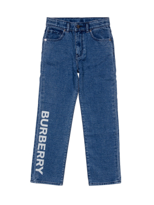 Burberry Kids Logo Printed Jeans