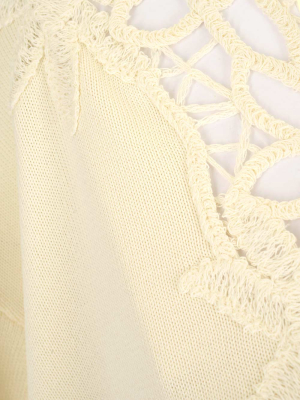 Stella Mccartney Lace-detail Knit Jumper