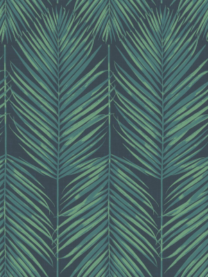 Paradise Wallpaper In Tropic Midnight From The Beach House Collection By Seabrook Wallcoverings