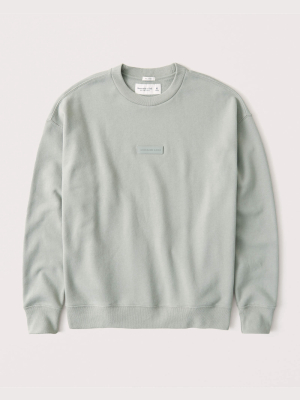 Logo Patch Crewneck Sweatshirt