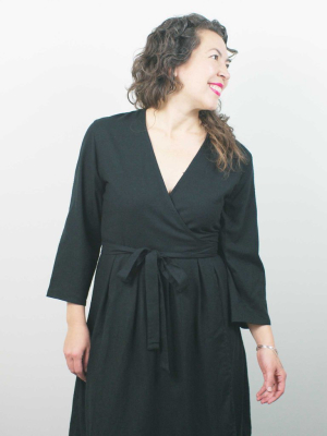 Simone Dress, Charcoal (only Xs Left)