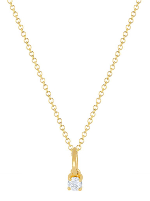 Diamond Birthstone Necklace - Yellow Gold