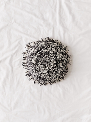 Marfa Crochet Fringe Throw Pillow