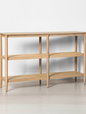 3 Shelf Wood & Cane Bookcase - Hearth & Hand™ With Magnolia