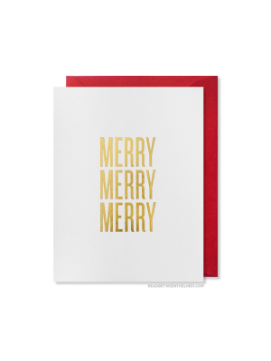 Merry Merry Merry Card