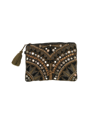 Moonlight Beach Clutch - Black