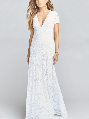 Eleanor Maxi Dress ~ Lovers Lace White