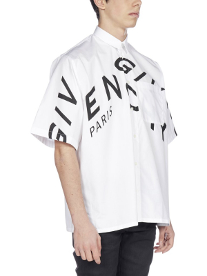 Givenchy Refracted Printed Short-sleeve Shirt